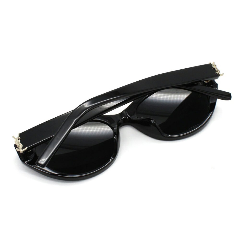 サンローラン Saint Laurent サングラス アジアンフィット UVカット アイウェア キャットアイ フォックス SL M148/F-001 メンズ レディース ユニセックス ブラック 国内正規品