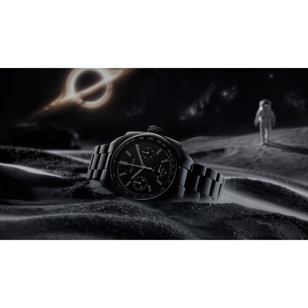 ブローバ BULOVA 限定モデル 腕時計 メンズ アーカイブシリーズ Archive Series ルナ パイロット クロノグラフ ブラックホール Lunar Pilot 98A335【2026 新作】