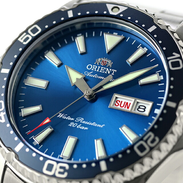 オリエント スポーツ マコ 自動巻き 腕時計 ブランド メンズ ORIENT SPORTS RN-AA0824L アナログ ブルー