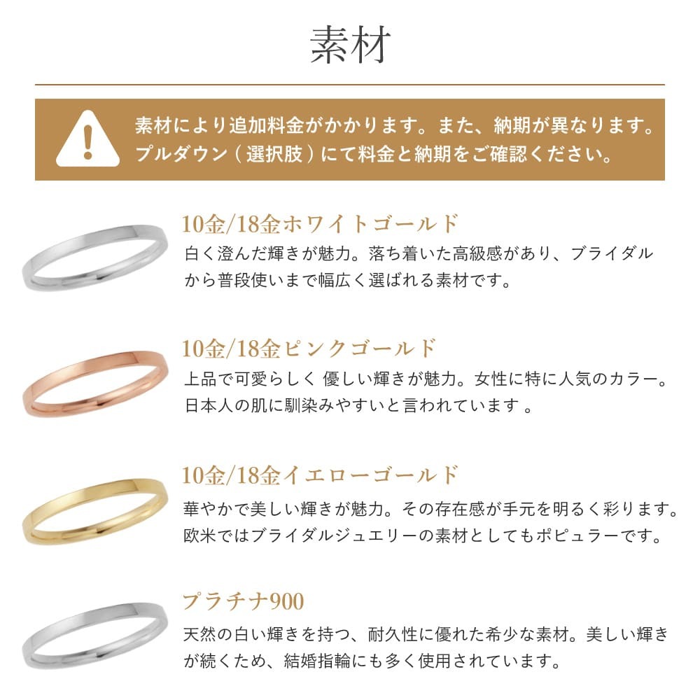 セミオーダー 刻印対応 18金 or 10金 or プラチナ メンズ リング k10 刻印 K18 ピンクゴールド イエローゴールド ホワイトゴールド 誕生日 誕生日プレゼント プレゼント 彼女 彼氏 夫 旦那 プレゼント 指輪 LSR0605WG  ジュエリー ギフト  人気 ブランド 秋アクセ　秋ジュエリー ご褒美ジュエリー 彼女 ギフト バースデー ギフト 記念日