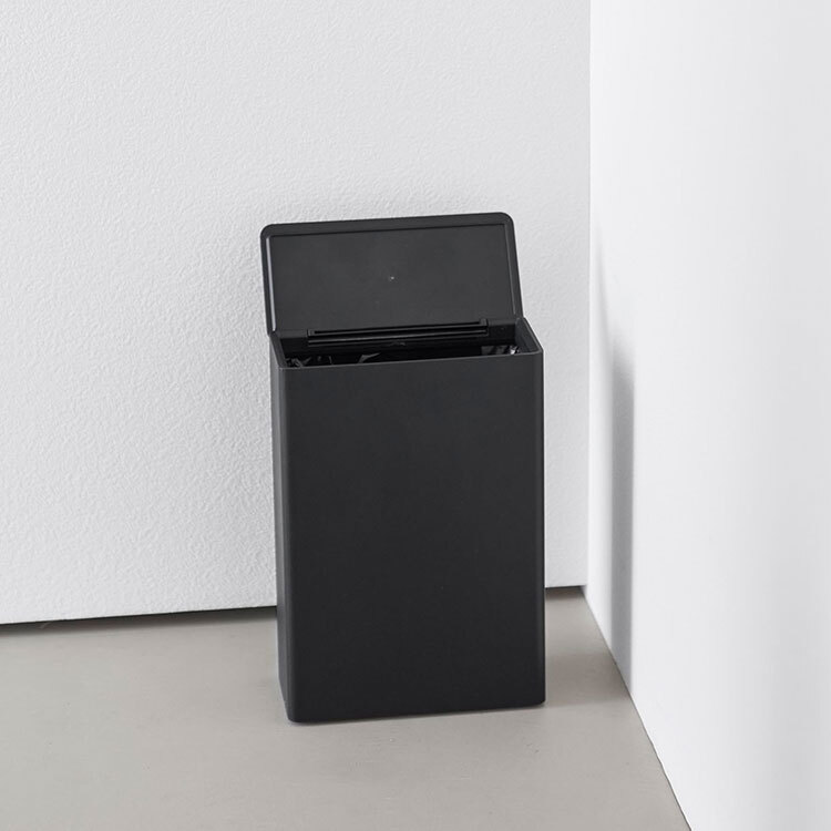 山崎実業 トイレポット タワー 奥行きスリム 公式 tower 10985 10986 ホワイト ブラック ゴミ箱 蓋付き ダストボックス おしゃれ 省スペース 袋が見えない ごみ箱 サニタリーボックス 小さめ コンパクト キッチン ミニ ふた付き フタ付 掃除 汚物入れ シンプル 白 黒 正規品
