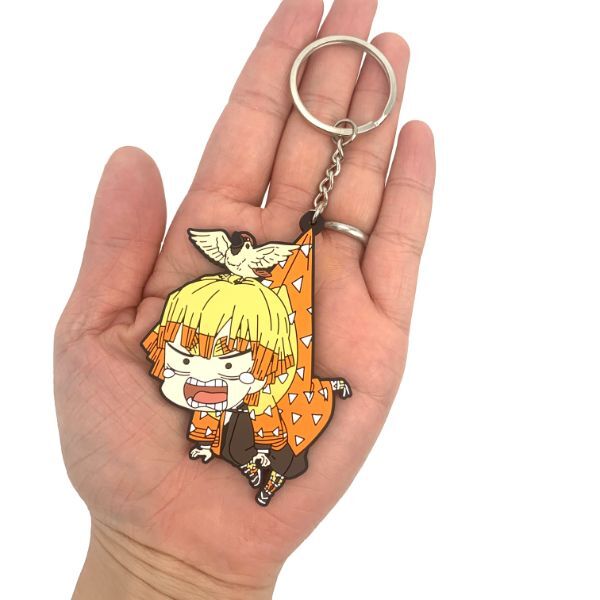 鬼滅の刃 善逸 我妻善逸つままれキーホルダー キーリング