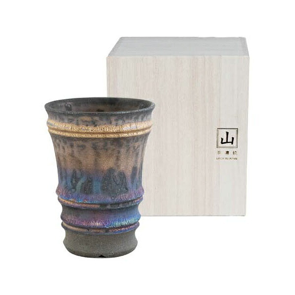 角山窯 彩輪 タンブラー 美濃焼 日本製 フリーカップ ビアカップ 焼酎カップ 陶器 コップ 酒器 晩酌 父の日 内祝い 結婚祝い ギフト 〈06712〉 M-mode