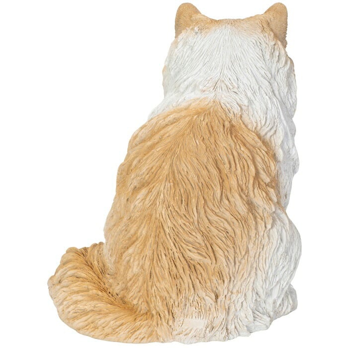 猫 置物 リアルでかわいい おしゃれ 大きい ペルシャ猫クリーム 大 ネコ 高さ31cm woobia ウービア ガーデン インテリア オブジェ 可愛い プレゼント 北欧 玄関 雑貨 動物 モダン 面白い 庭 ギフト 屋外 家 玄関先 ガーデンオーナメント