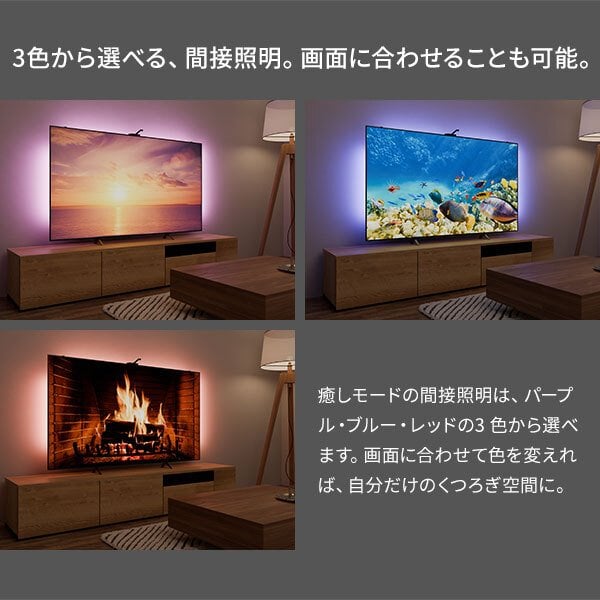 テレビ台 テレビボード シンクロビジュアルライト Mサイズ LED間接照明 シアターライト ホームシアター DVD鑑賞 調光 調色 部品 パーツ おしゃれ インテリアテレビスタンド 壁寄せ