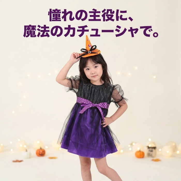 ハロウィン カチューシャ 子供用 魔女帽子 キッズ 仮装 コスプレ 女の子 男の子 魔女っ子 帽子 ハロウィンパーティー イベント 撮影会 かわいい 22色