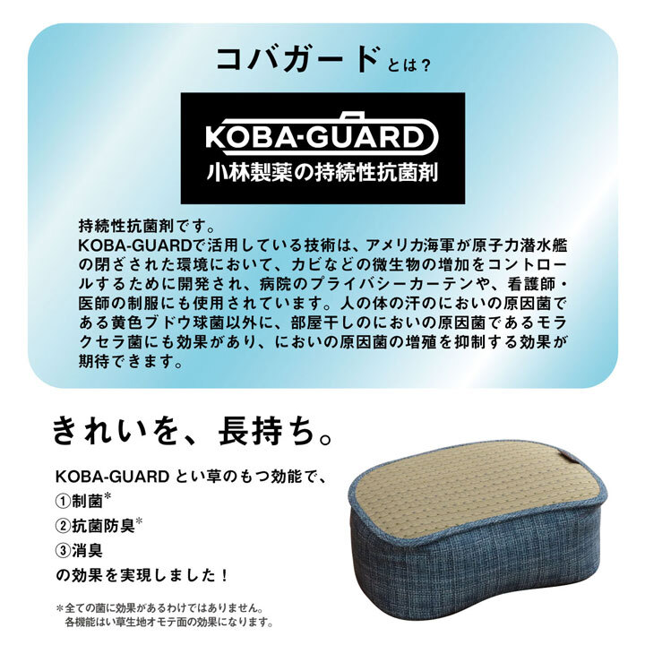 収納家具 ラック クッション くつろぎ リ ス スマホ い草 抗菌防臭 消臭 シンプル 小林製薬コバガード使用 約30×40×15cm