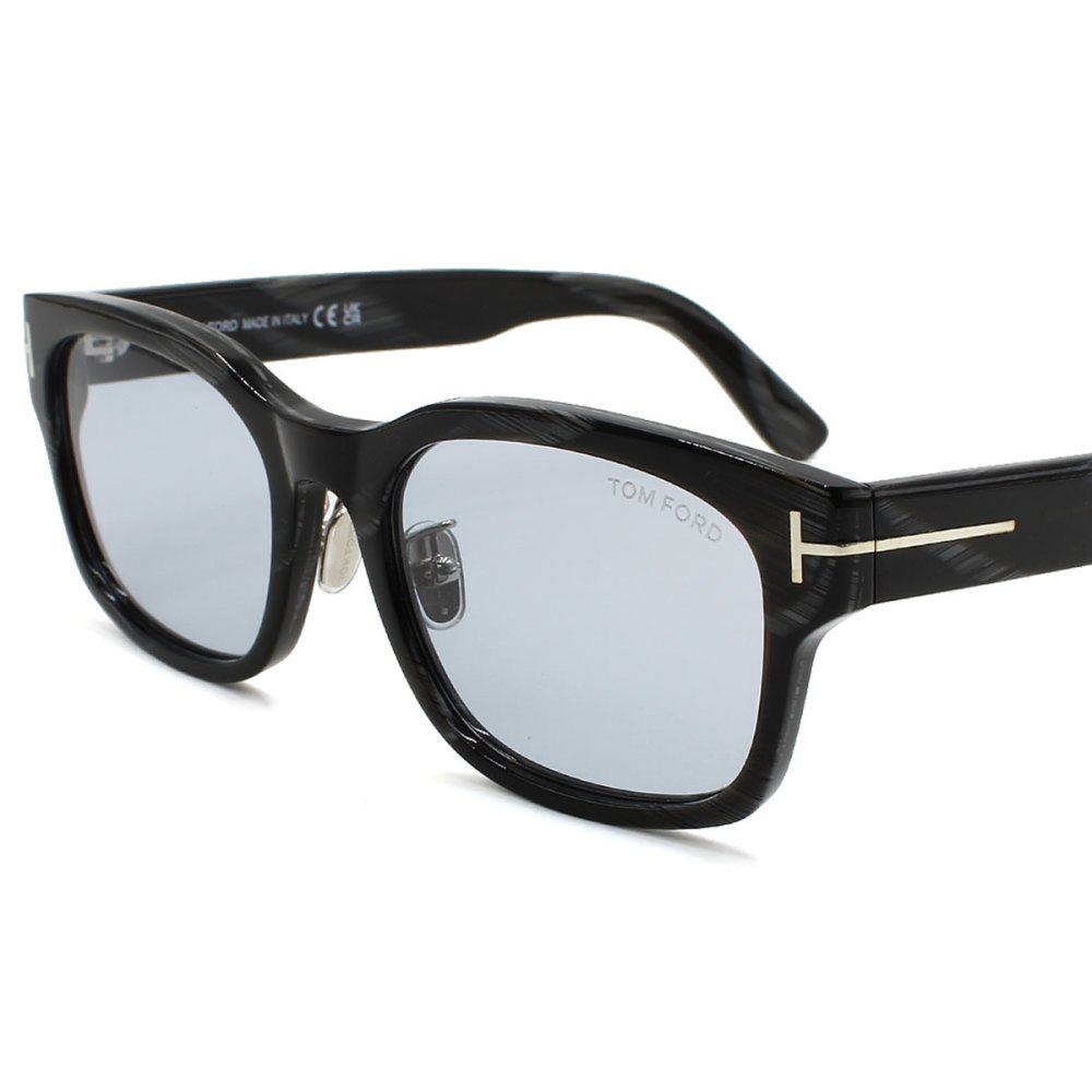 トムフォード TOM FORD サングラス アジアンフィット FT1232-D/S 63A 55 ウェリントン型 メンズ レディース ユニセックス ブラックササ+ライトグレー