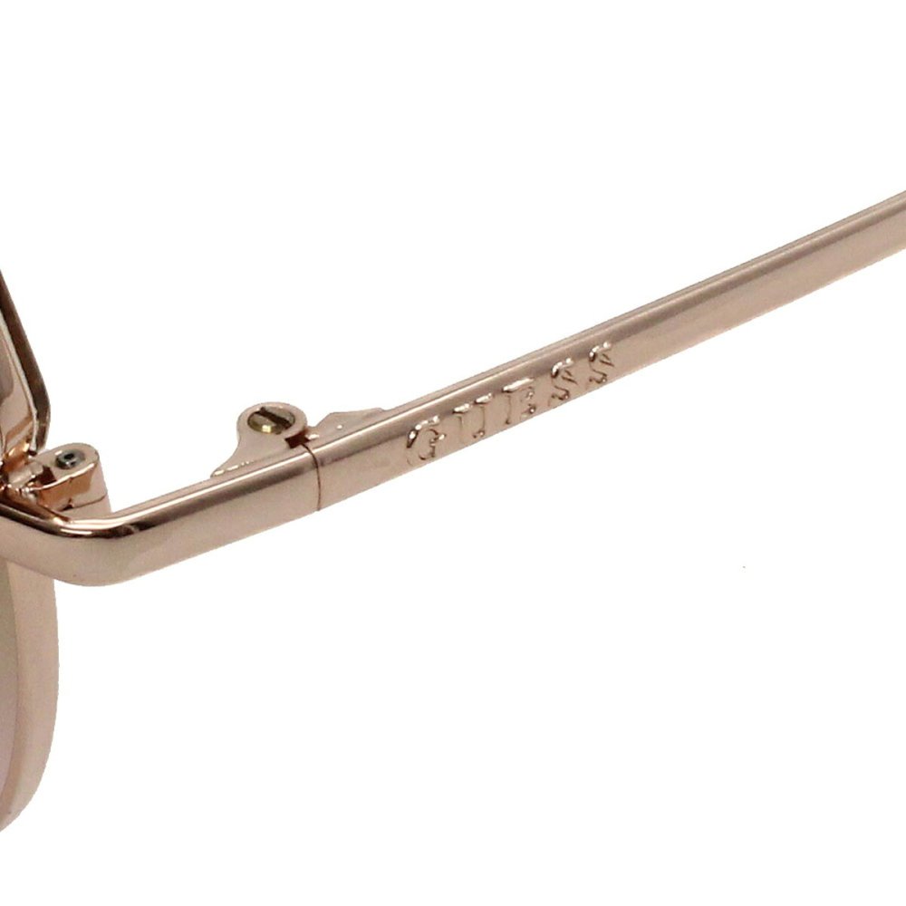 ゲス GUESS サングラス ノーズパッド UVカット アイウェア キャットアイ フォックス GU7736/S 57G 58 メンズ レディース ユニセックス シャイニーベージュ+ライトブラウングラデーションピンク 海外正規品