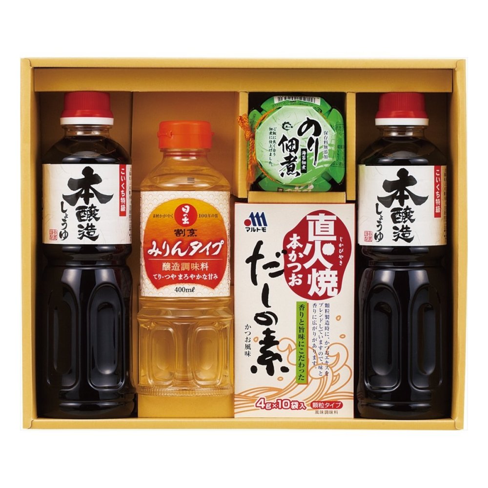 佃煮 調味料 バラエティ ギフトセット 4種 計5点入 調味料セット 醤油 だしの素 のり佃煮【北海道・沖縄県・離島 配送不可】