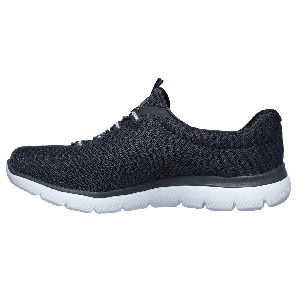 スケッチャーズ レディース スリッポン スニーカー 靴 サミッツ SKECHERS Summits 12980 軽量 ノーマル幅 ひもゴム メモリーフォームインソール