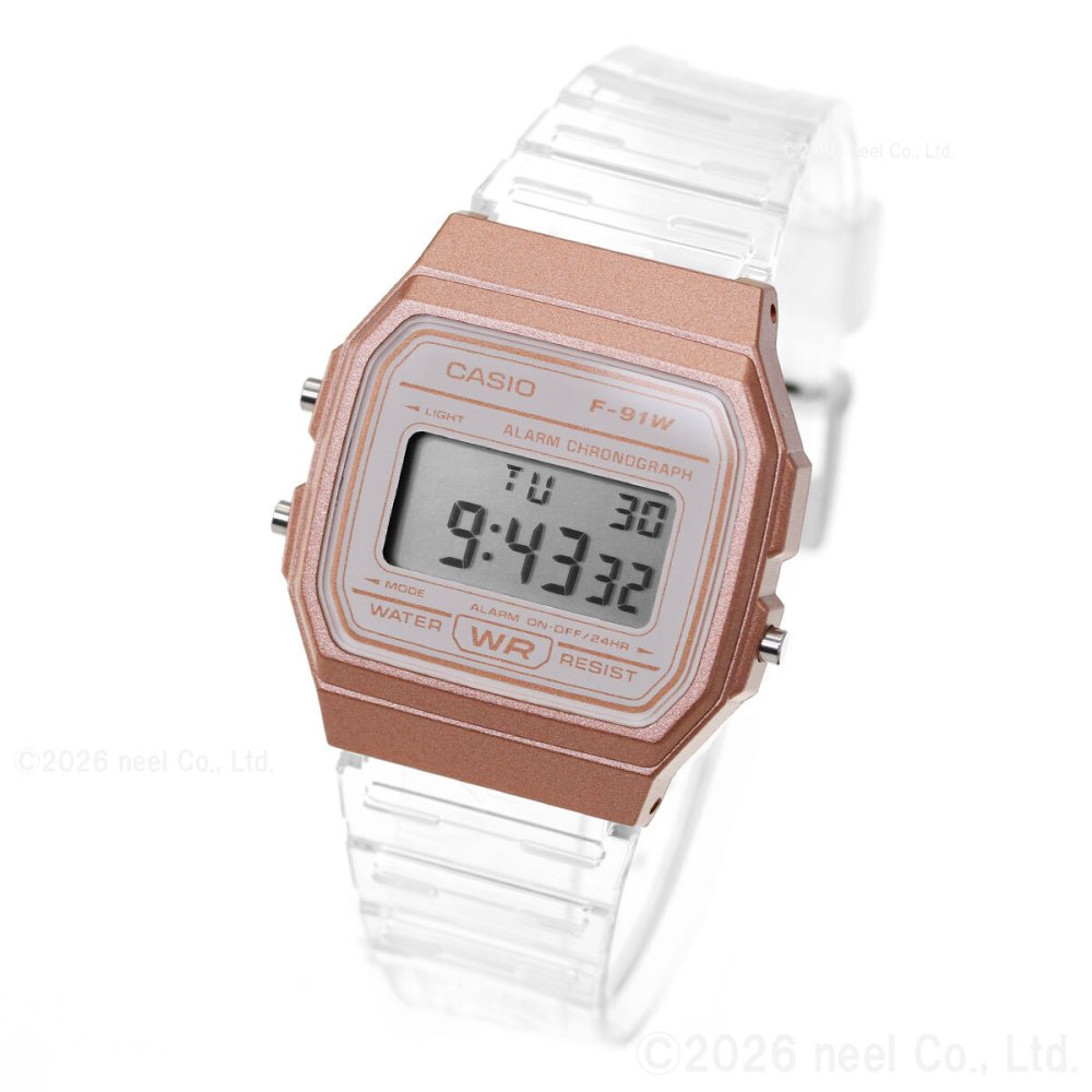 カシオ コレクション CASIO Collection デジタル 腕時計 F-91WS-7A3JF スケルトンバンド【2026 新作】