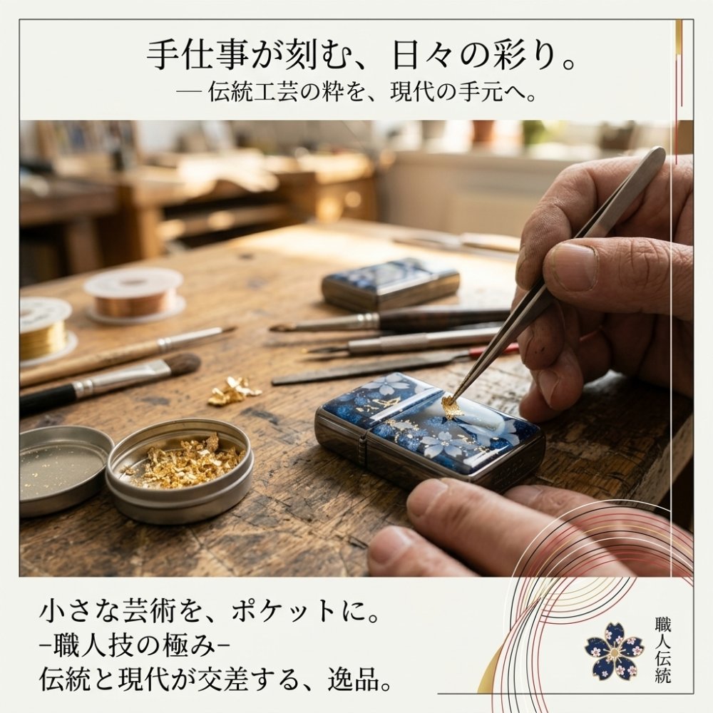 ペアzippoケース「蹴」ライター ジッポ 和柄 伝統 職人 手作り 送料無料 名入れ 桜 さくら 手作り ハンドメイド 記念日 誕生日 プレゼント ギフト