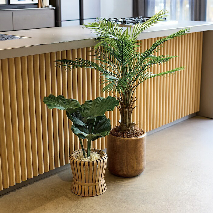 観葉植物 造花 カナリーヤシ BROWN 全高約116cm 中型 フェイクグリーン 本物そっくり おしゃれ インテリア 人工観葉植物 アーティフィシャルグリーン オフィス 店舗 ホテル 開店祝い 室内 フェニックス ヤシの木 フェイク