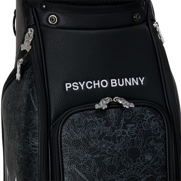 サイコバニー ゴルフ キャディバッグ カートキャディバッグ MONOTONE EDITION Psycho Bunny PBMG6BC3 お誕生日祝い お祝い 記念品 お父さん 父の日 彼氏 男性 30代 40代 50代 60代 母の日 お母さん 還暦祝い 敬老の日 彼女 人気プレゼント プレゼント