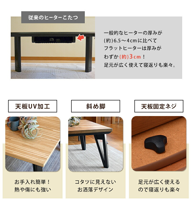 センターテーブル こたつ リビングテーブル RUNE150 ルーン 2色 幅150cm テーブル ローテーブル センターテーブル フラットヒーター ヒーター おしゃれ シンプル ホワイト ブ 棚 薄型 かわいい リビング ダイニング キッチン 冬物 北欧
