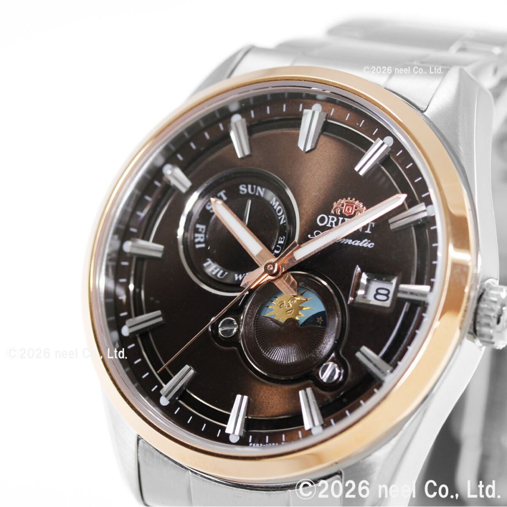 オリエント ORIENT コンテンポラリー Contemporary オリエントストレット サンアンドムーン SUN ＆ MOON 自動巻 腕時計 RN-AK0313Y Orient Stretto【2026 新作】