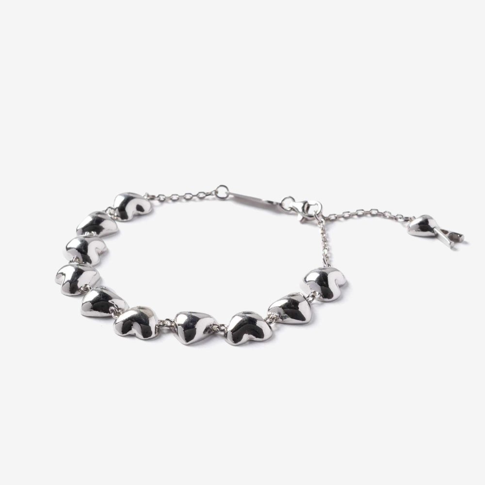 アミ パリス AMI PARIS METAL HEARTS BRACELET メタル ハート ブレスレット UJW983.362 レディース アクセサリー シルバー