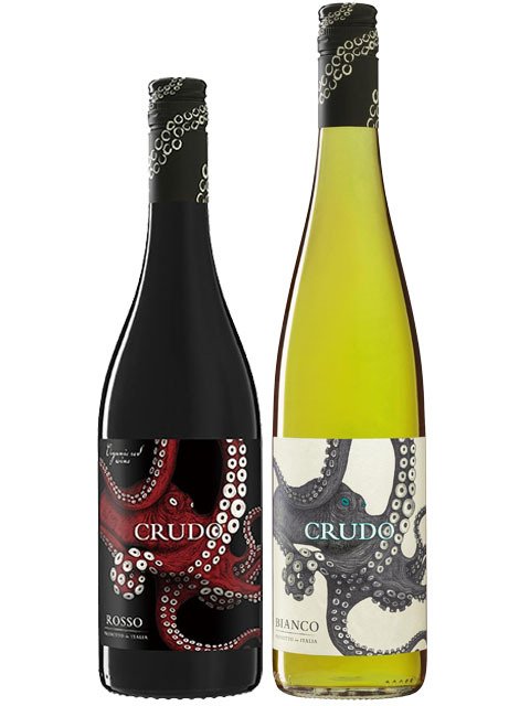 ★ 送料無料 ★ クルード 紅白飲み比べ 750ml ×２本セット ( ロッソ + ビアンコ ) / マーレ・マンニュム【 9407 】【 イタリア赤白ワイン 】【 ハロウィン 贈り物 ギフト プレゼント 誕生日 結婚のお祝い 】