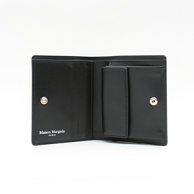 メゾンマルジェラ MAISON MARGIELA 二つ折り財布 二折財布 ミニウォレット SA3UI0007P4745T8013 レディース COMPACT BI FOLD BLACK ブラック