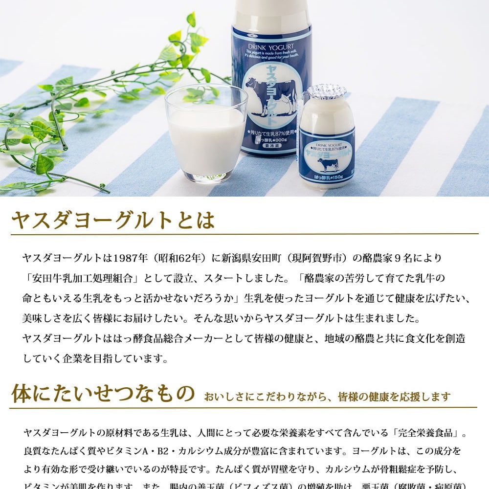 ヤスダヨーグルト ギフトセット 10点 セット 乳製品  飲むヨーグルト ドリンクヨーグルト ブルーベリー 越後姫 バナナ プレーン 新潟県産生乳 お歳暮 内祝い 贈り物 ギフト プレゼント お祝い お熨斗 化粧箱入り 季節の味わいを楽しむ贅沢なギフト 送料無料
