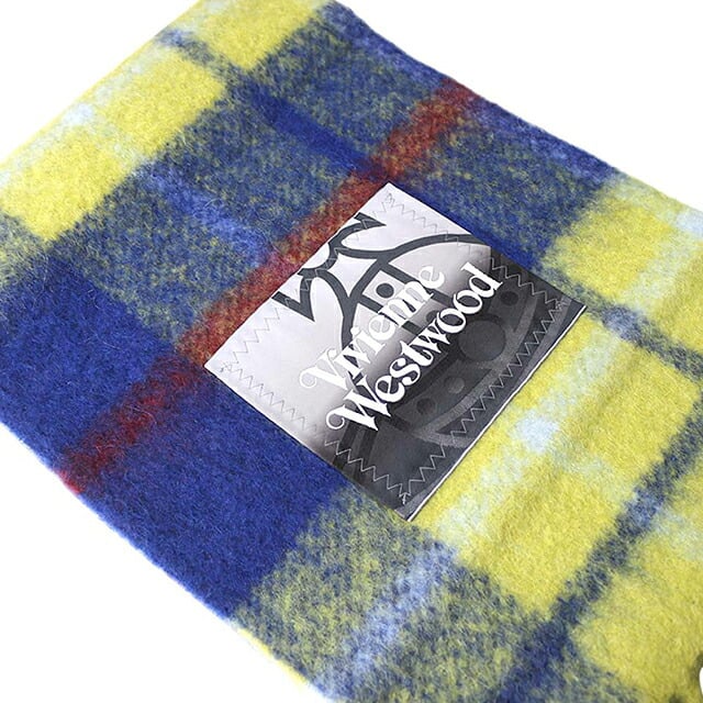 ヴィヴィアンウエストウッド VIVIENNE WESTWOOD CHUNKY SCARF マフラー 8103014F-W00ZJ-K410-NAVYBLUE ユニセックスネイビーブルー マフラー
