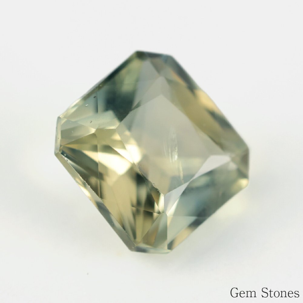 非加熱 バイカラーサファイア 1.69ct ルース 宝石 裸石 グリーン イエロー バイカラー サファイア ジュエリー オリジナル 制作 コレクション 誕生石 9月 記念 お守り 誕生日 プレゼント