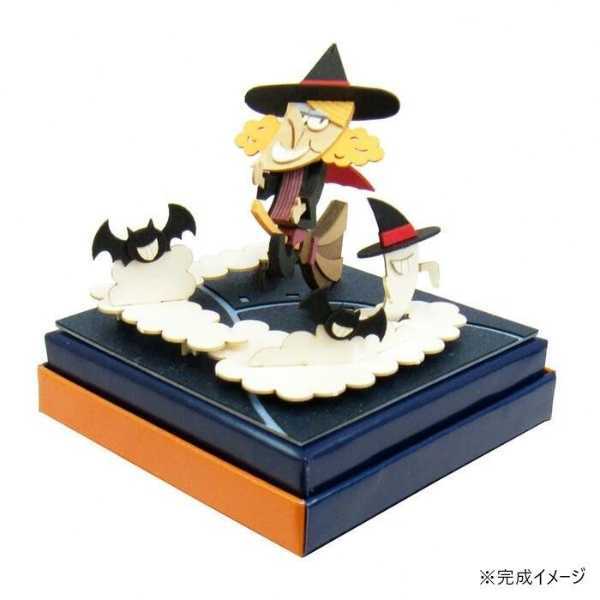みにちゅあーとキット ハロウィン 魔女 MP05-18 ペーパークラフト ジオラマ 模型 インテリア 雑貨 ホビー 組み立てキット 季節の飾り物 趣味 贈り物