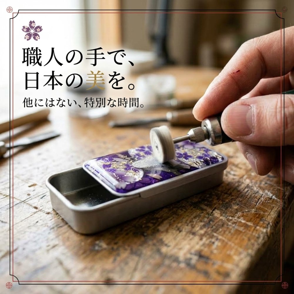 職人の手作り！和柄FRISKケース『野』フリスク タブレット ミント 名入れ 職人 手作り ハンドメイド 送料無料 伝統工芸 桜 和モダン 和柄 和風 和雑貨 ギフト プレゼント 贈り物