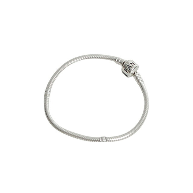 パンドラ PANDORA Moments Barrel Clasp Snake Chain Bracelet アクセサリーブレスレット 594593c00-17 レディースシルバー