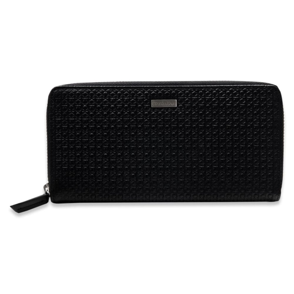 カルバンクライン 長財布 メンズ Calvin Klein 財布 ラウンドファスナー 本革 レザー ブラック 黒 小銭入れ付き RFID スキミング防止 カード収納 31CK190002 001 CK メンズ財布 ラウンドジップ 大容量 カードポケット12枚 札入れ2室 男性 誕生日 プレゼント ギフト ブランド
