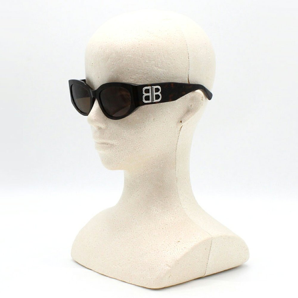 バレンシアガ BALENCIAGA サングラス アジアンフィット UVカット アイウェア フォックス BB0324SK-003 メンズ レディース ユニセックス ハバナ+ブラウン 国内正規品