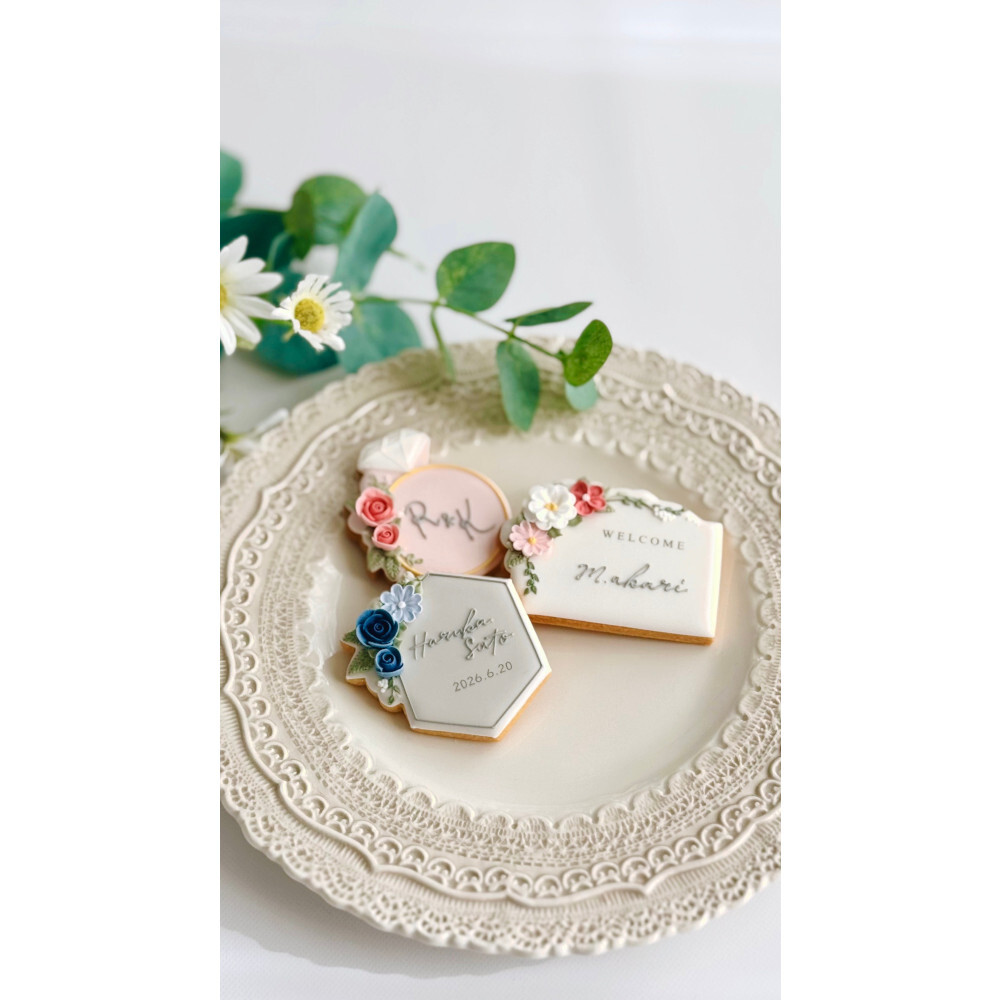 誓いの六花クッキー お誕生日 記念日 結婚祝い 出産祝い 退職・送別 卒業・入学祝い 発表会 推し活 お礼・Thank youギフト ウェディング 周年祝い 開店・開業祝い