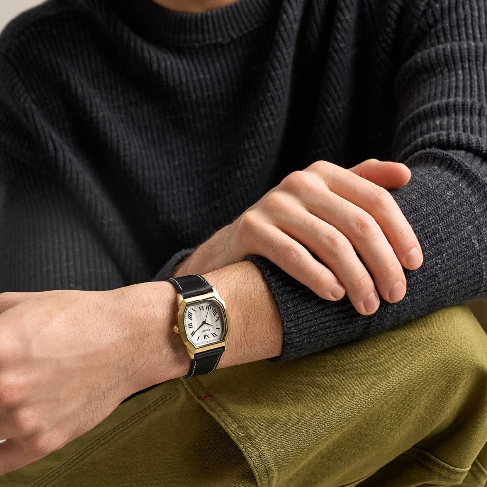 フォッシル FOSSIL 腕時計 メンズ HARLOW アナログ ブラックレザーウォッチ FS6215【2026 新作】