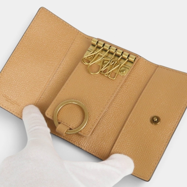 送料無料 コーチ COACH アウトレット レディース 敬老の日 小物 キーケース CH799 B4/TF(ブラス×トフィー) ライト ブラウン (女性 プレゼント コンパクト 本革 スマートキー 大人可愛い)