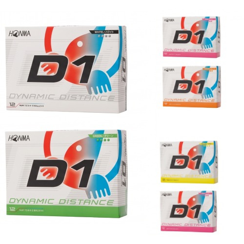 本間ゴルフ D1 2026発売 ゴルフボール  【 12球 】【 日本正規品 】
