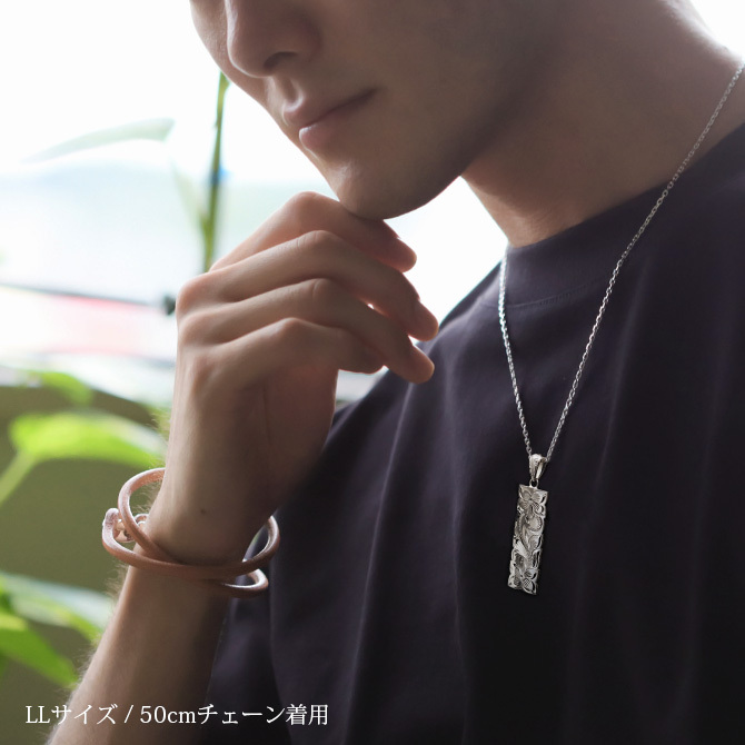 ハワイアンジュエリー シルバー ペアペンダントトップ 2個セット 刻印 無料 誕生石入れ可 Lサイズ LLサイズ カットアウト バチカン彫有 シルバー925 ネックレス チェーン別売 ペンダントヘッド BY THE SEA バイザシー カップル 夫婦 プレゼント ハロウィン 【品番：SP332-SP333P】