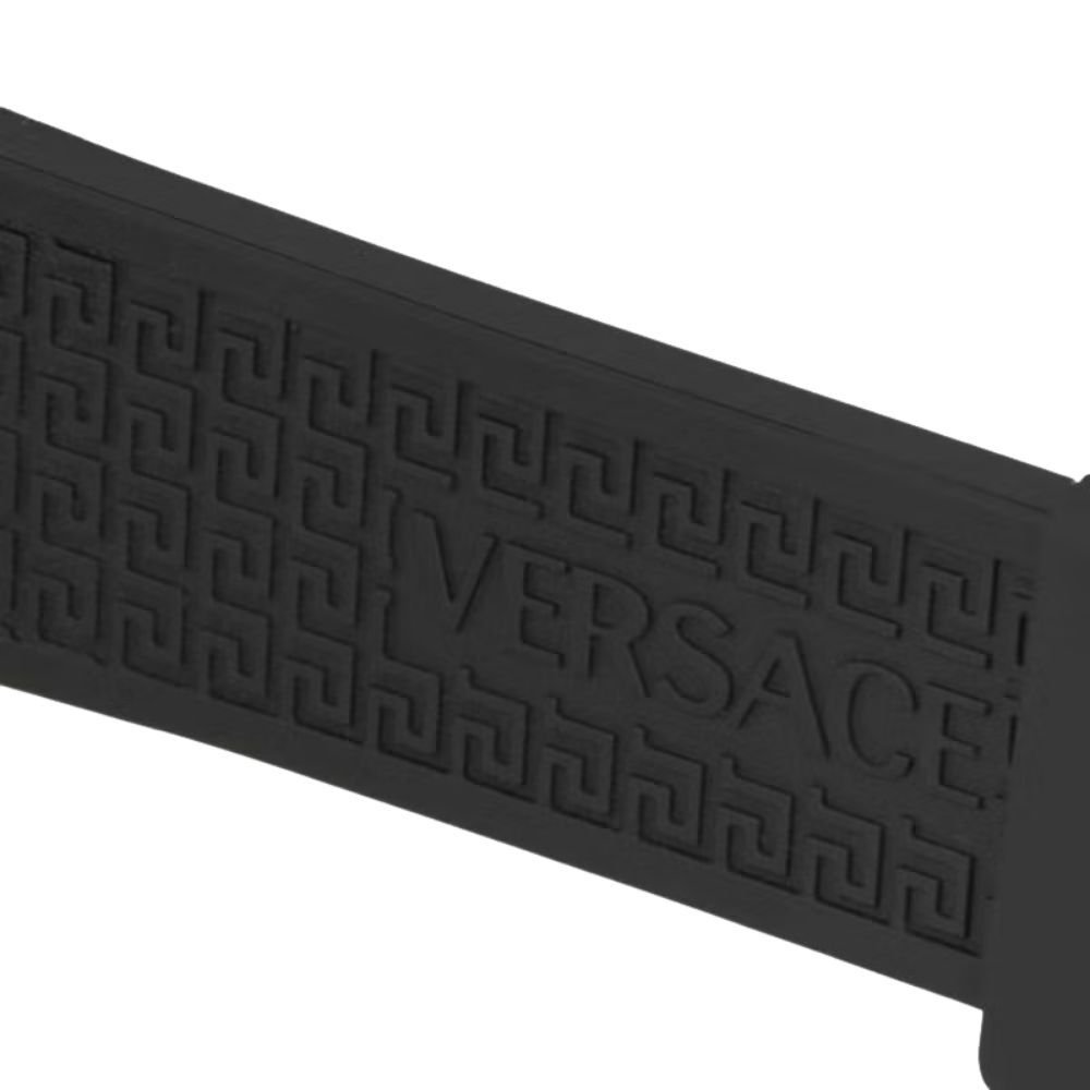 ヴェルサーチェ 腕時計 メンズ ホワイト シルバー ブラック 42mm VERSACE V-VERTICAL シリコンベルト スイス製 メンズ腕時計 軽量 ブランド おしゃれ プレゼント ギフト 卒業 入学 お祝い