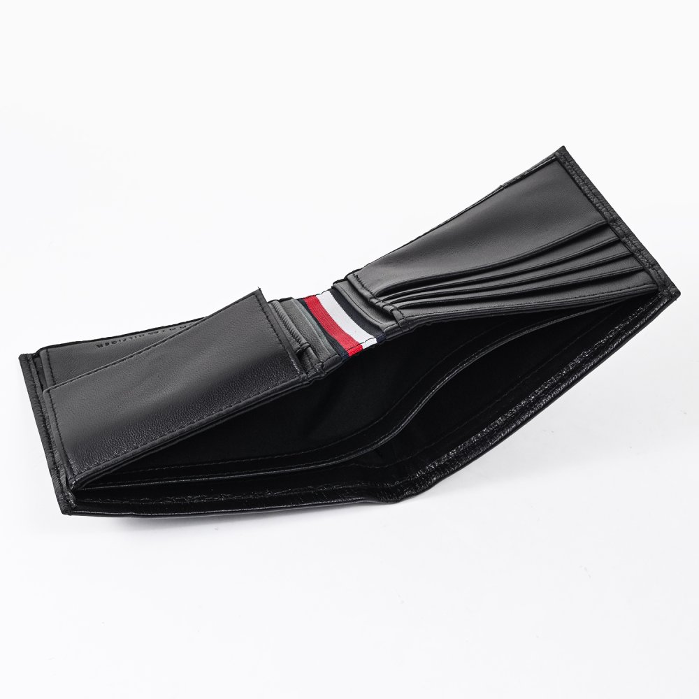 高品質ヨーロッパ輸入モデル トミーヒルフィガー 二つ折り財布 小銭入れ付き CORP CC AND COIN メンズ レディース ブラック AM0AM14779 BDS BLACK ウォレット 折財布 送別会 誕生日 結婚祝い 結婚式 彼氏 息子 夫 男性 名刺入れ 高級 母の日【スペシャルラッピング660円(別売り)】 即日発送 彼氏 財布 ホワイトデー