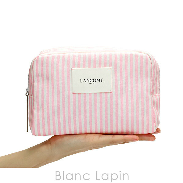 【ノベルティ】 ランコム LANCOME コスメポーチ ピンクストライプ