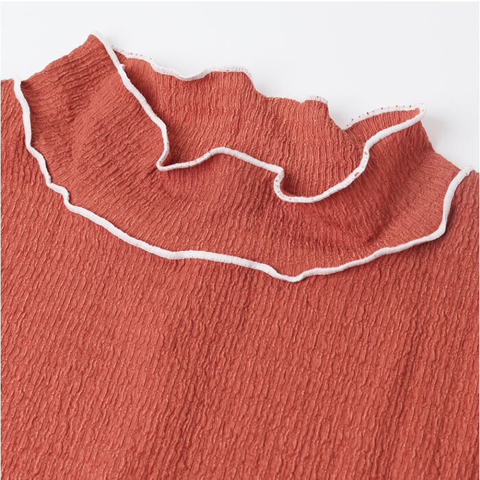 mitis Tシャツ ミティス 通販 配色メローロンT カットソー プルオーバー レディース プチハイネックTシャツ 夏 春夏 春秋 長袖 シンプル カジュアル メロートップス おしゃれ 女性 大人 オシャレ かわいい トップス レディースファッション