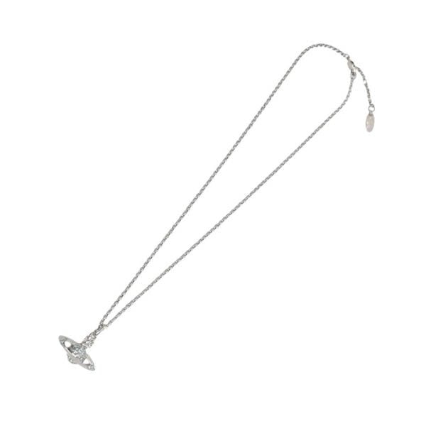ヴィヴィアンウエストウッド ネックレス Vivienne Westwood MINI BAS RELIEF 63020086-02P763 シルバー アクア