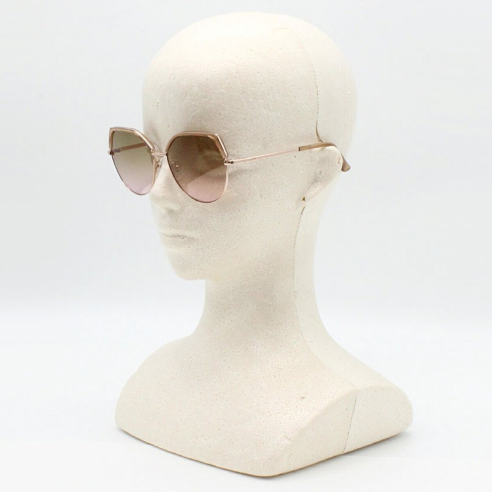 ゲス GUESS サングラス ノーズパッド UVカット アイウェア キャットアイ フォックス GU7736/S 57G 58 メンズ レディース ユニセックス シャイニーベージュ+ライトブラウングラデーションピンク 海外正規品