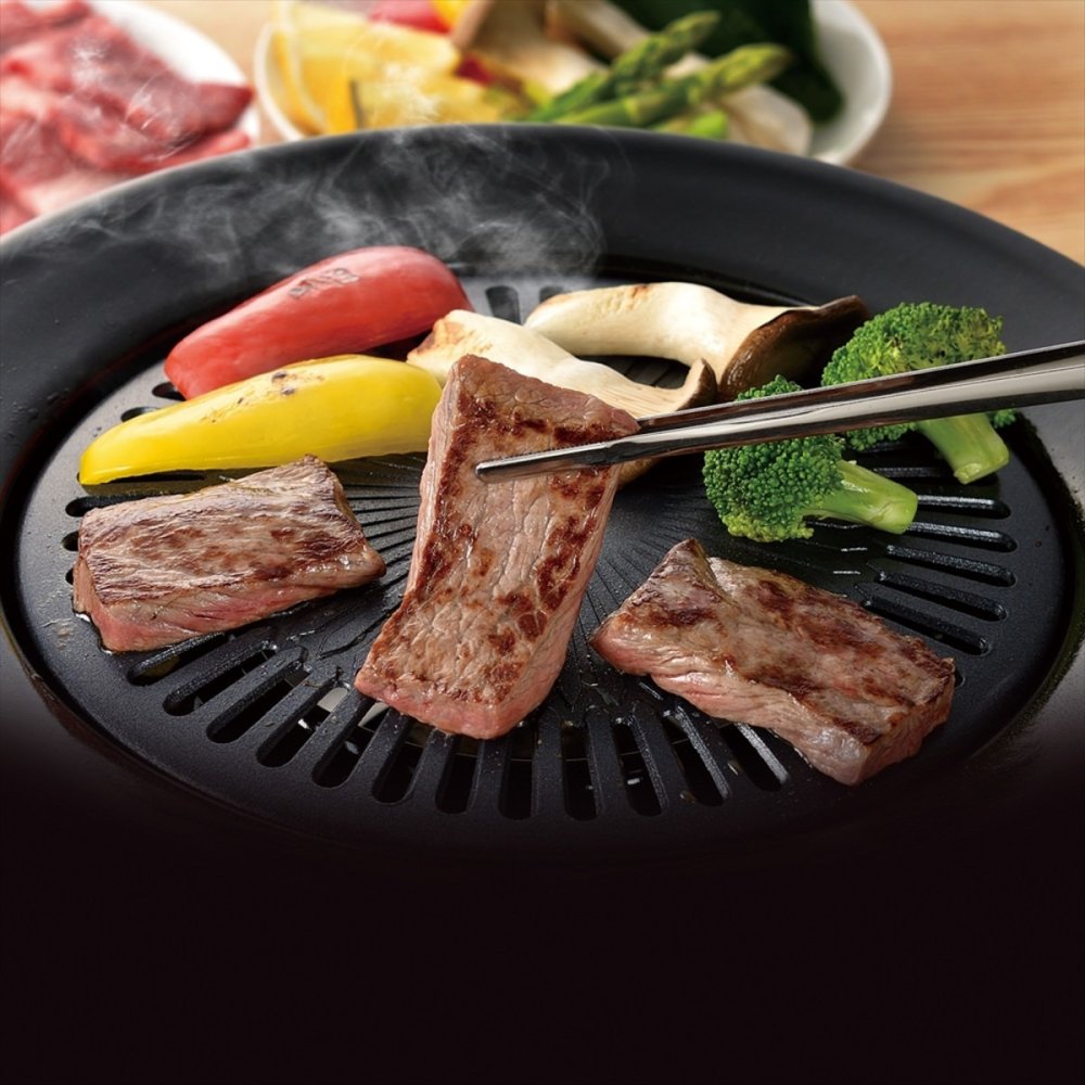 ふっ素樹脂加工丸型焼肉グリル 32cm 焼肉グリル 丸型 フッ素樹脂加工 カセットコンロ専用【北海道・沖縄県・離島 配送不可】