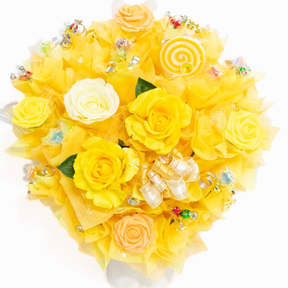 キャンディーフラワー大きい 丸形 アレンジ 花 開店祝い お誕生日 誕生日 キャンディー フラワー お店 お祝い プレゼント 贈り物 大きいアレンジ 置き型アレンジ お花 ギフト 造花 お菓子