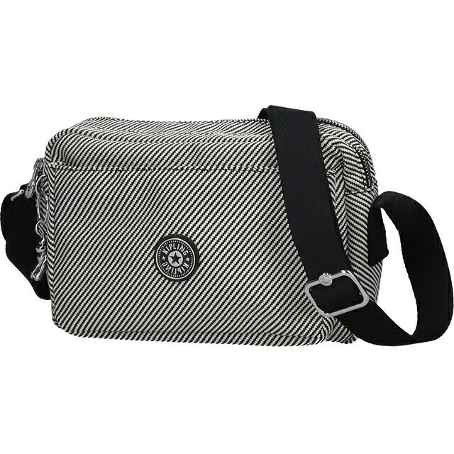 キプリング ショルダーバッグ レディース ブランド Kipling アバヌ M PE+ KI8024-4SY Diagonal Jacquard 黒