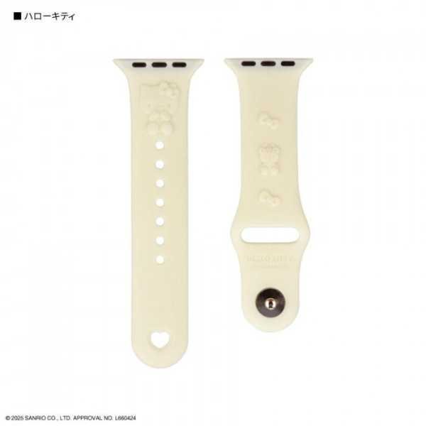 Apple Watch バンド サンリオ ハローキティ シリコン ベルト 38mm 40mm 41mm 対応 交換用 キャラクターグッズ おしゃれ 可愛い レディース メンズ プレゼント サンリオ正規ライセンス品