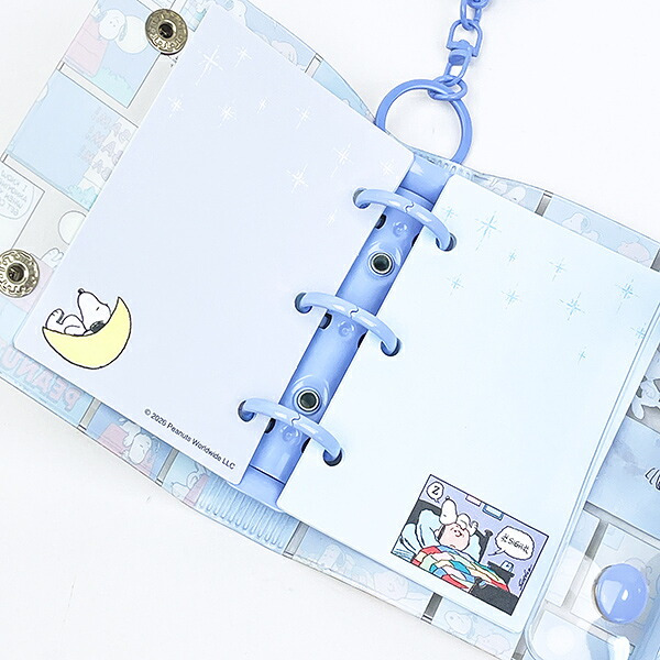 スヌーピー コミック ミニシールバインダーチャーム 文具 SNOOPY
