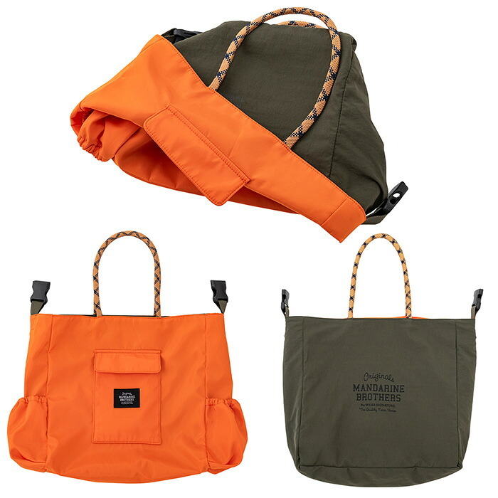 MANDARINE BROTHERS マンダリンブラザーズ リバーシブル3WAYトート