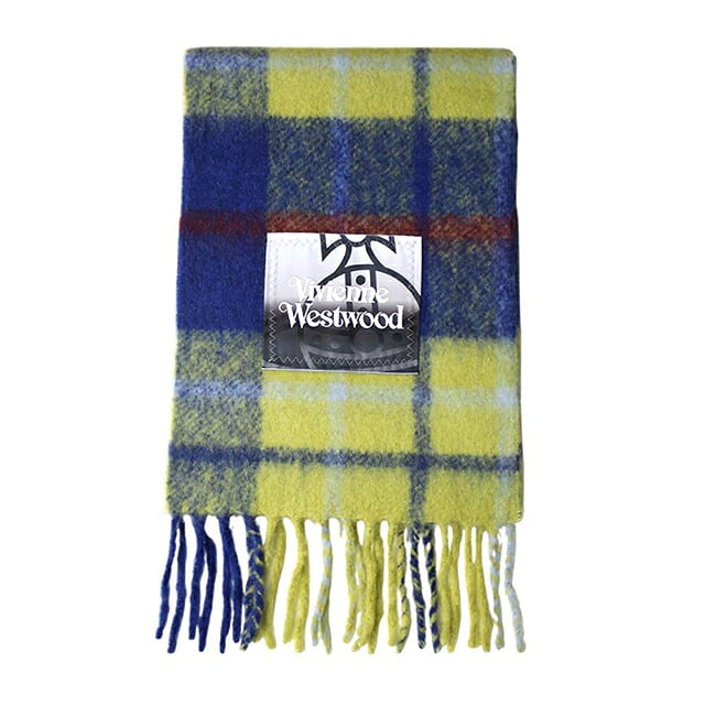 ヴィヴィアンウエストウッド VIVIENNE WESTWOOD CHUNKY SCARF マフラー 8103014F-W00ZJ-K410-NAVYBLUE ユニセックスネイビーブルー マフラー